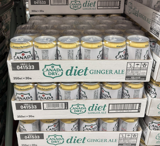 Canada Dry ダイエット ジンジャーエール 350ml x 30-ct