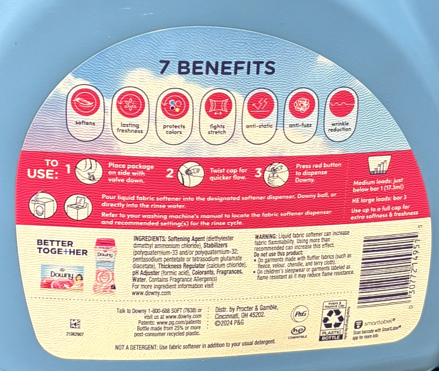 Ultra Downy April Fresh Fabric Softener (4.45-l)