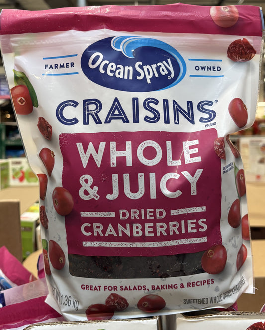 Ocean Spray Craisins Dried Cranberries Original (1360-g)