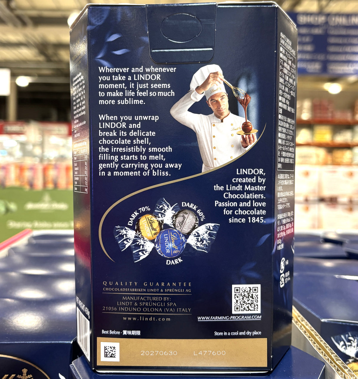 Lindt リンツ リンドール ダークアソートメント (450g)